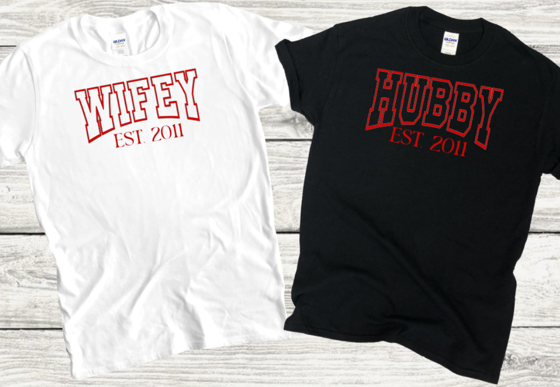 Hubby/ Wifey Couple Shirt